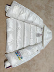 Down Jacket White & Stripes