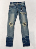 Jeans Blue & Black White Patch 2024