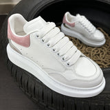 Sneakers White Silver & Pink Velvet 2024