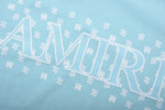 T-Shirt Light Blue & Big Embroidered Logo 2023