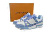 Sneakers Trainer Style Light Blue & White 2024