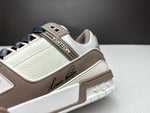 Sneakers White & Dark Brown 2024