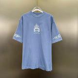 T-Shirt Light Blue & Flames Logo 2024