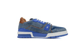 Sneakers Trainer Style Blue & Squares 2024