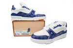 Sneakers White & Blue Square 2024