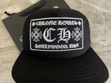 Hat Black & White Embroidered Logo