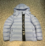 Down Jacket Vertical Logo Light Blue 2023