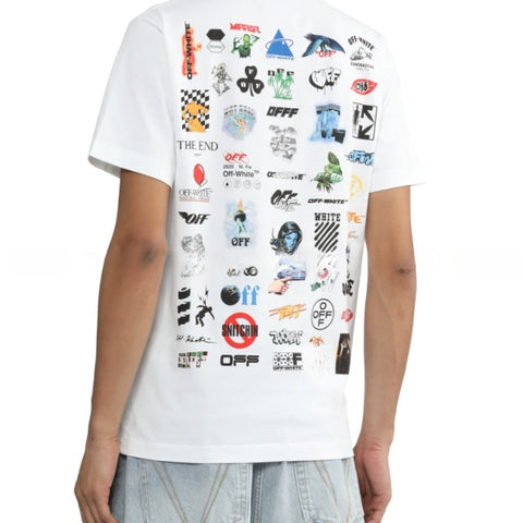 T-Shirt White & Multi-Logos 2024