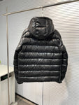 Down Jacket Black Small & Big Logo 2023