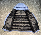 Down Jacket Vertical Logo Light Blue 2023