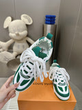 Sneakers White & Green Skater Style 2023