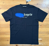 T-Shirt Black & Blue Spray Paint 2024