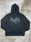 Hoodie Black & Embroidered Front & Back Logo 2024