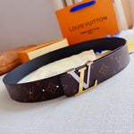 Belt Brown Monogram & Double Color Buckle 2024