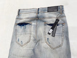 Jeans Light Blue & Black Patch 2024