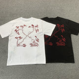 T-Shirt Embroidered Arrows Tree Style 2 Colors