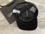 Hat Black & White Embroidered Logo