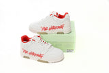 Sneakers White & Red Writing 2023