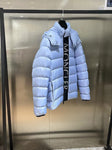 Down Jacket Vertical Logo Light Blue 2023