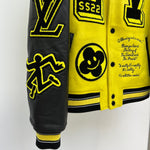 Bomber Yellow & Black Leather