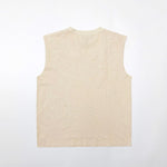 Sleeveless T-Shirt Cream 2024