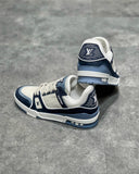 Sneakers White & Double Blue 2023