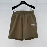 Shorts Mini Embroidered Logo Military Green