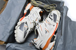 Track Sneakers White & Orange