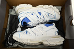 Track Sneakers White & Blue