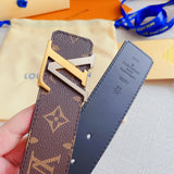 Belt Brown Monogram & Double Color Buckle 2024