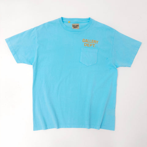 T-Shirt Light Blue Pocket