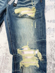 Jeans Dark Blue & White Patch 2023