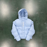 Light Blue Down Jacket Vertical & Back Logo 2023