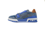 Sneakers Trainer Style Blue & Squares 2024