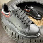 Sneakers Black & Shiny Silver Red Back 2024