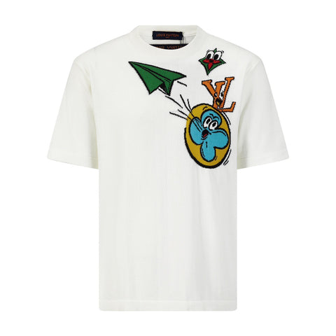 T-Shirt White Embroidered 2023