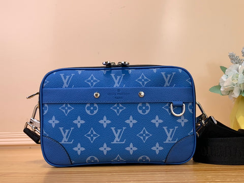 Shoulder Bag Blue Monogram 2024