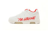 Sneakers White & Red Writing 2023