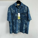 Shirt Jeans Style Blue & Monogram 2024