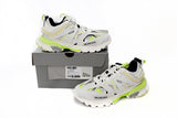 Track Sneakers White & Fluo