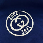 T-Shirt Blue & White Embroidered Logo 2023