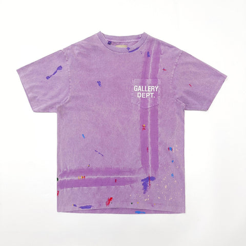 T-Shirt Purple & Paint Style 2024