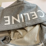 Hoodie Grey Zip-Up & Hood Logo 2023