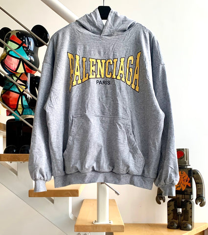 Hoodie Grey & Yellow Old Logo 2024