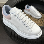 Sneakers White & Pink Velvet Back 2024