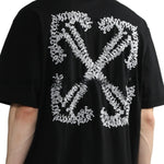 T-Shirt Black & Embroidered White Arrows 2024