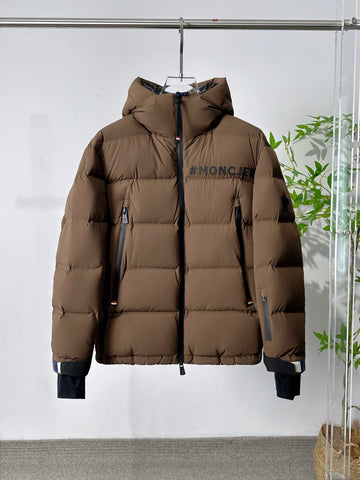 Down Jacket Brown & Black Details 2024