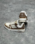 Sneakers White & Double Brown 2023