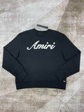 Crewneck Black & White Embroidered Logo 2024