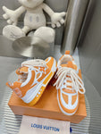 Sneakers White & Orange Skater Style 2023